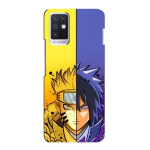 Купить Чехлы на телефон с принтом Anime для Infinix Note 10 (Naruto Vs Sasuke)