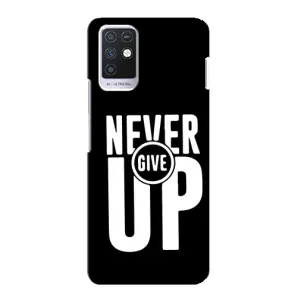 Силиконовый Чехол на Infinix Note 10 с картинкой Nike (Never Give UP)