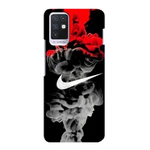 Силиконовый Чехол на Infinix Note 10 с картинкой Nike (Nike дым)