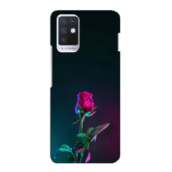 Чехол с рисунком «Ночная роза» для Infinix Note 10
