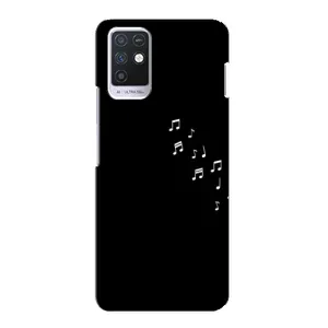 Чохол з картинками на чорному фоні для Infinix Note 10 (Ноти)