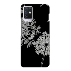 Силиконовый Чехол с одуванчиками на Infinix Note 10 (Одуванчики)