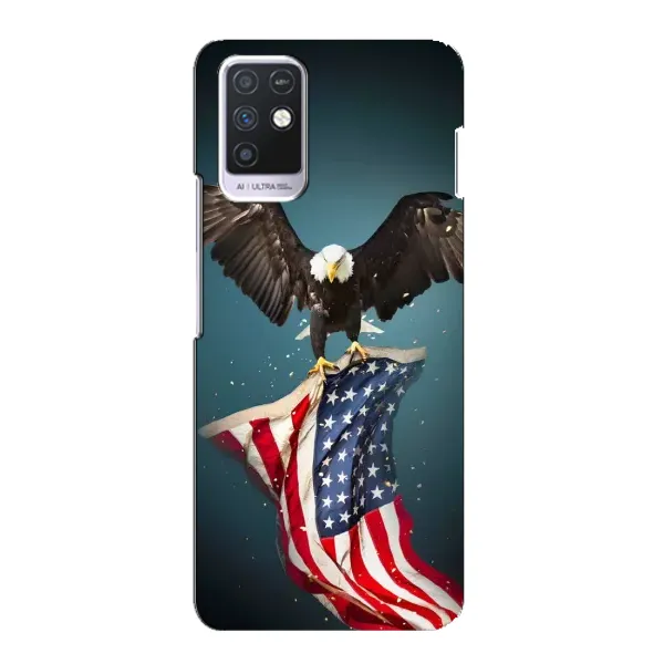 Чехол с рисунком «Орел и флаг» для Infinix Note 10 Чехол с рисунком «Орел и флаг» для Infinix Note 10