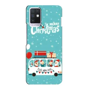 Силиконовый бампер на рождество для Infinix Note 10 (Рождественское настроение)
