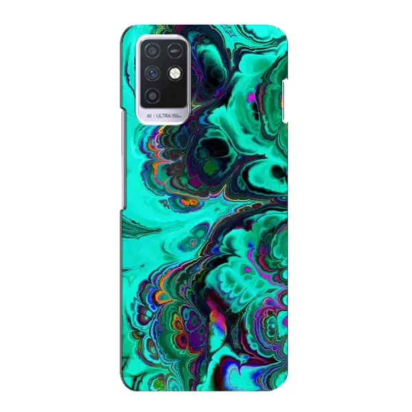 Чехол с рисунком «Салатный мрамор» для Infinix Note 10 Чехол с рисунком «Салатный мрамор» для Infinix Note 10