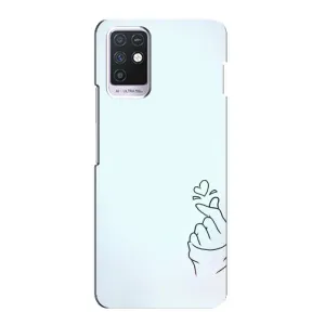 Чохол (Знак сердечка) для Infinix Note 10 (Сердечко на блакитному)