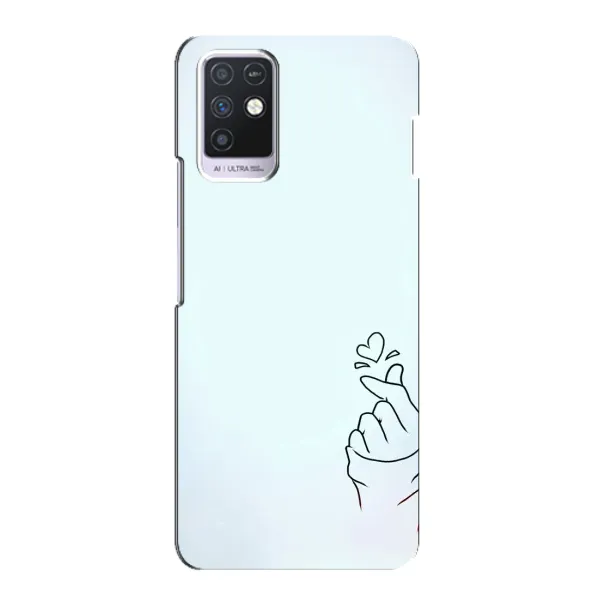 Чехол с рисунком «Сердце на голубом» для Infinix Note 10 Чехол с рисунком «Сердце на голубом» для Infinix Note 10