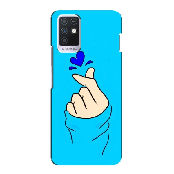Чехол с рисунком «Сердце на синем» для Infinix Note 10 Чехол с рисунком «Сердце на синем» для Infinix Note 10