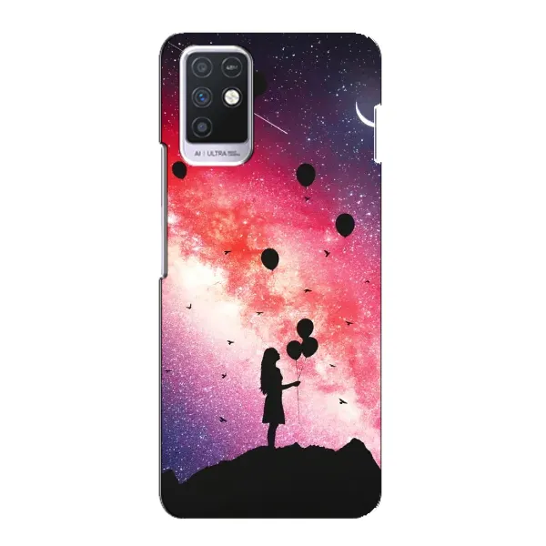 Чехол с рисунком «Шарики в небе» для Infinix Note 10 Чехол с рисунком «Шарики в небе» для Infinix Note 10