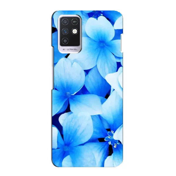 Чехол с рисунком «Синие цветы» для Infinix Note 10 Чехол с рисунком «Синие цветы» для Infinix Note 10