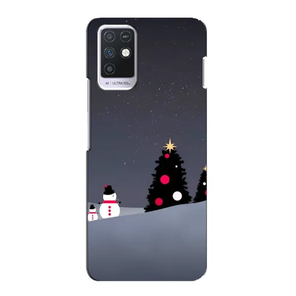 Чехол с рисунком «Снеговички» для Infinix Note 10 Чехол с рисунком «Снеговички» для Infinix Note 10