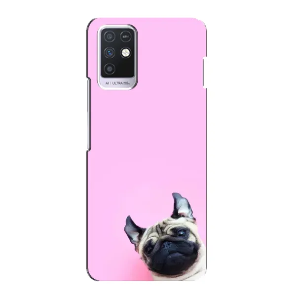 Чехол с рисунком «Собака на розовом» для Infinix Note 10 Чехол с рисунком «Собака на розовом» для Infinix Note 10