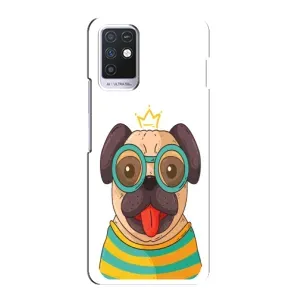 Бампер для Infinix Note 10 с картинкой "Песики" (Собака Король)