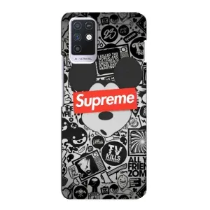 Чехол с Брендами одежды на Инфиникс Нот 10 (Supreme Маус)