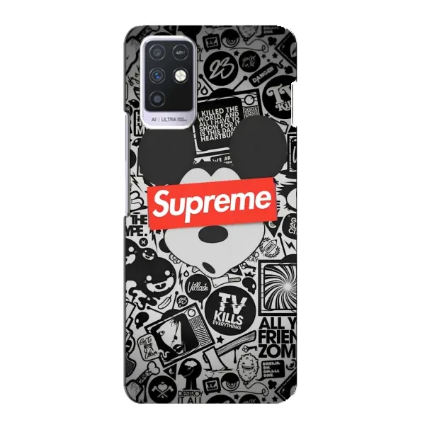 Чехол с рисунком «Supreme Маус» для Infinix Note 10 Чехол с рисунком «Supreme Маус» для Infinix Note 10