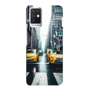Силиконовый бампер (Работники) на Infinix Note 10 (Такси)