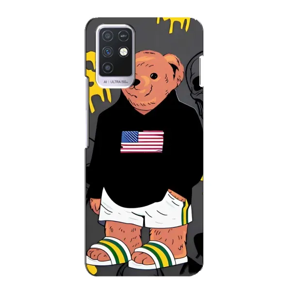 Чехол с рисунком «Teddy USA» для Infinix Note 10 Чехол с рисунком «Teddy USA» для Infinix Note 10