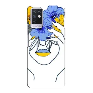 Чехол на Infinix Note 10 Украинский дизайн (Украинка на всю голову)