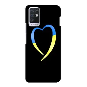Силиконовый Чехол на Infinix Note 10 (Я-Украина) (Украинское сердце)