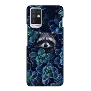 Силиконовый Чехол с Енотами на Infinix Note 10 (В цветах)