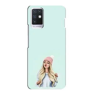 Силіконовый Чохол на Infinix Note 10 з картинкой Модных девушек (В шапці)