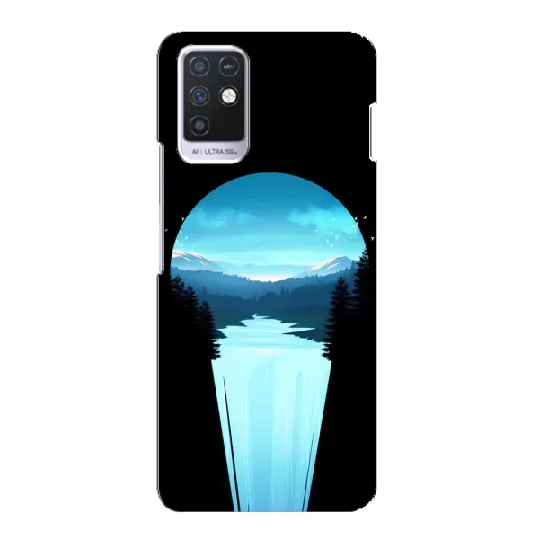 Чехол с рисунком «Синий Водопад» для Infinix Note 10 Чехол с рисунком «Синий Водопад» для Infinix Note 10