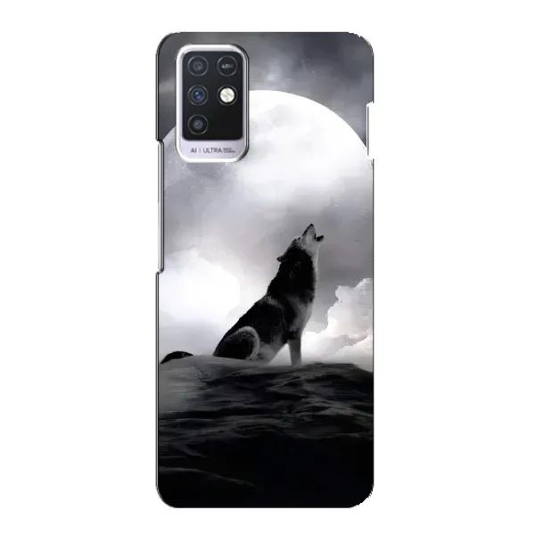 Чехол с рисунком «Волк и луна» для Infinix Note 10 Чехол с рисунком «Волк и луна» для Infinix Note 10