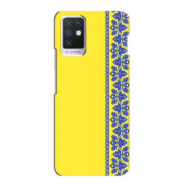 Чехол с рисунком «Вышиванка на желтом» для Infinix Note 10 Чехол с рисунком «Вышиванка на желтом» для Infinix Note 10