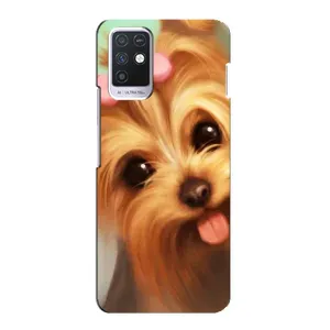 Чехол (ТПУ) Милые собачки для Infinix Note 10 (Йоршенский терьер)