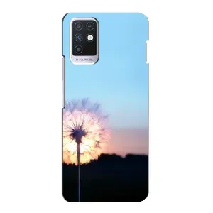 Силіконовий Чохол з кульбабками на Infinix Note 10 (Захід з кульбабкою)