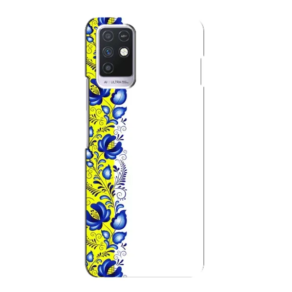 Чехол с рисунком «Желто-синяя вышиванка» для Infinix Note 10 Чехол с рисунком «Желто-синяя вышиванка» для Infinix Note 10