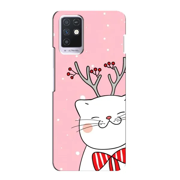 Чохол з малюнком «Зимовий кіт» для Infinix Note 10 Чохол з малюнком «Зимовий кіт» для Infinix Note 10