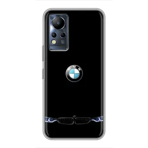 Силиконовый бампер с картинкой машины на Infinix Note 11 Pro (Черный BMW)