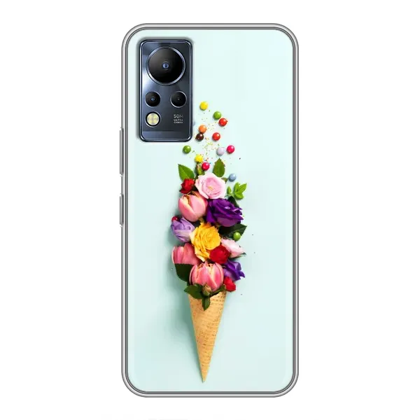 Чехол с рисунком «Цветок-мороженное» для Infinix Note 11 Pro Чехол с рисунком «Цветок-мороженное» для Infinix Note 11 Pro