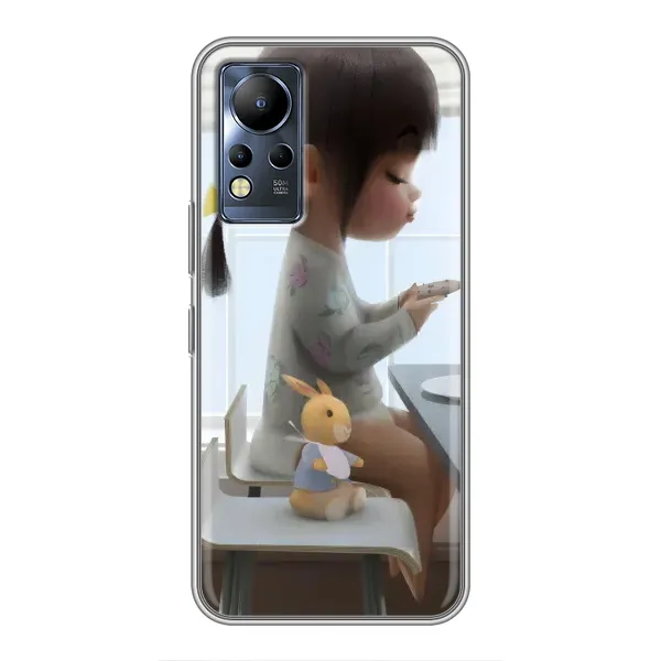 Чехол с рисунком «Девочка с игрушкой» для Infinix Note 11 Pro Чехол с рисунком «Девочка с игрушкой» для Infinix Note 11 Pro