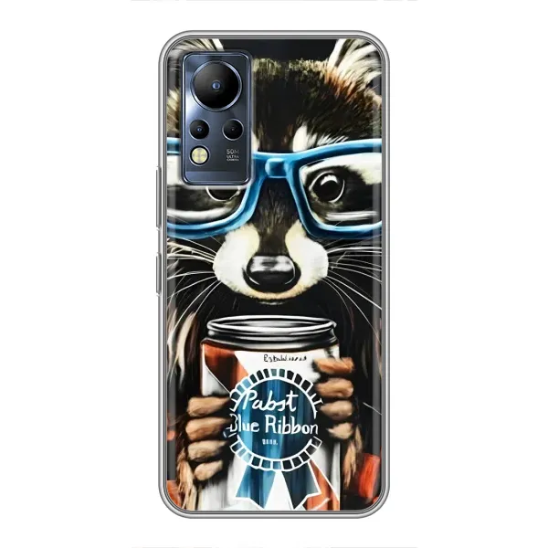Чехол с рисунком «Енот в очках» для Infinix Note 11 Pro Чехол с рисунком «Енот в очках» для Infinix Note 11 Pro