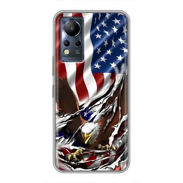 Чехол с рисунком «Флаг USA» для Infinix Note 11 Pro Чехол с рисунком «Флаг USA» для Infinix Note 11 Pro