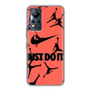 Силіконовый Чохол Nike Air Jordan на Інфінікс Нот 11 Про (Just Do It)