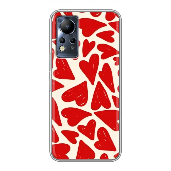 Чехол с рисунком «Красные сердечка» для Infinix Note 11 Pro Чехол с рисунком «Красные сердечка» для Infinix Note 11 Pro