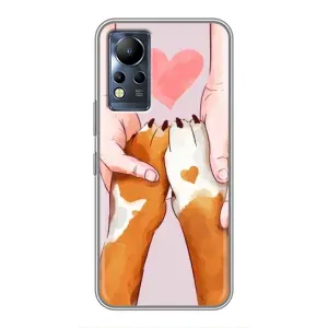Чехол (ТПУ) Милые собачки для Infinix Note 11 Pro (Любовь к собакам)