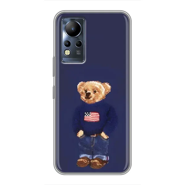 Чехол с рисунком «Мишка USA» для Infinix Note 11 Pro Чехол с рисунком «Мишка USA» для Infinix Note 11 Pro