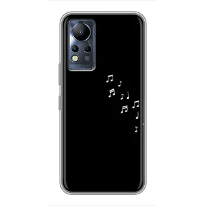 Чехол с картинками на черном фоне для Infinix Note 11 Pro (Ноты)