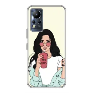 Силіконовый Чохол на Infinix Note 11 Pro з картинкой Модных девушек (З напоєм)