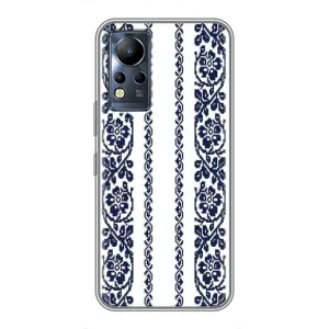 Силіконовый Чохол на Infinix Note 11 Pro з картинкой Вишиванки (Синя вишиванка)