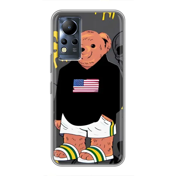 Чехол с рисунком «Teddy USA» для Infinix Note 11 Pro Чехол с рисунком «Teddy USA» для Infinix Note 11 Pro