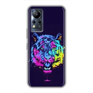 Силиконовый бампер с картинкой животных для Infinix Note 11 Pro (Тигр-Арт)