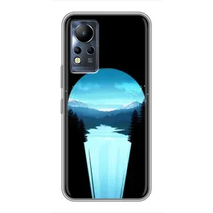 Летний Чехол на Infinix Note 11 Pro (Синий Водопад)