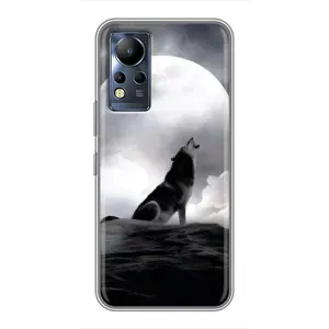 Чехол с Волком на Infinix Note 11 Pro (Волк и луна)