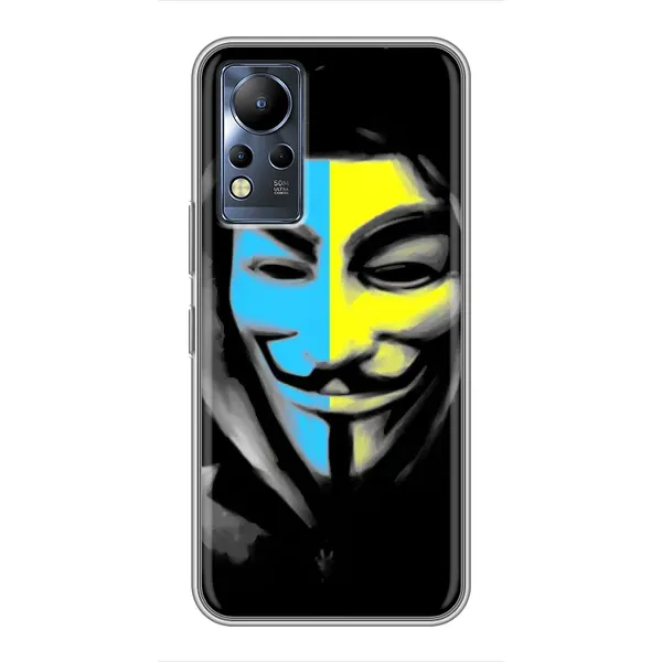 Чехол с рисунком «Анонимус патриот» для Infinix Note 11 Чехол с рисунком «Анонимус патриот» для Infinix Note 11