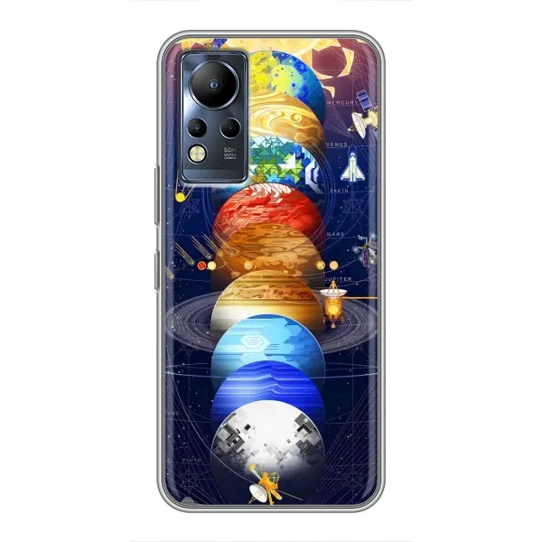 Чехол с рисунком «Арт планети» для Infinix Note 11